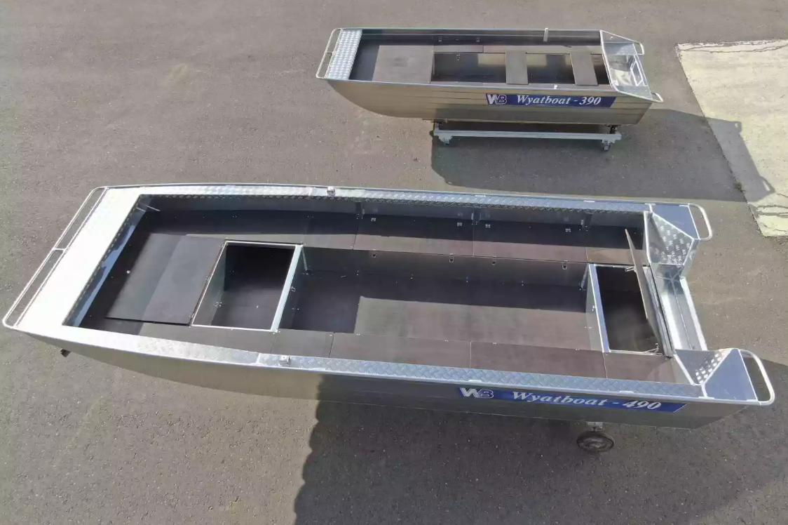Алюминиевая лодка Wyatboat-490 Jonboat в Орехово-Зуево