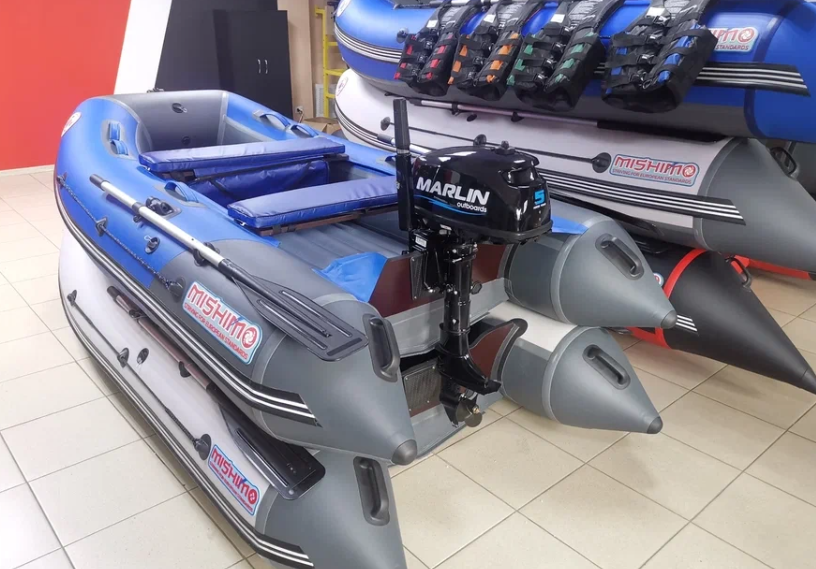 КОМПЛЕКТ ЛОДКА MISHIMO LITE 315 + МОТОР 5л.с в Орехово-Зуево