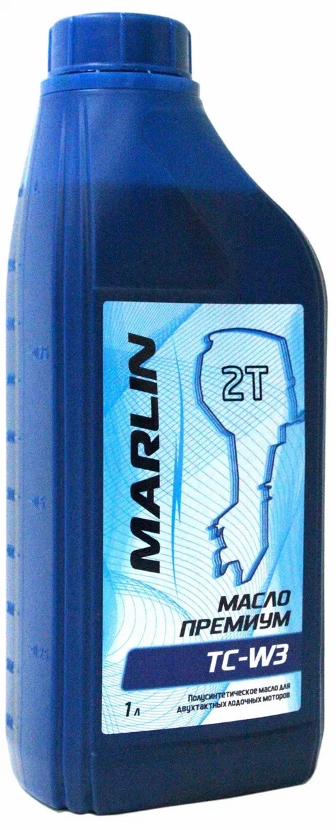 МАСЛО ПОЛУСИНТЕТИЧЕСКОЕ MARLIN ПРЕМИУМ 2Т, TC-W3, 1 ЛИТР в Орехово-Зуево