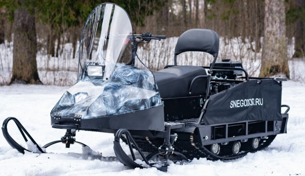 Миниснегоход Бурлак Егерь Экспедитор 15 л.с. , реверс, тормоз, капот белый в Орехово-Зуево