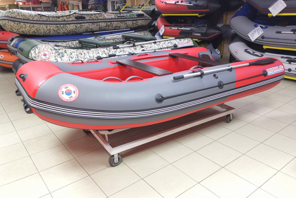 КОМПЛЕКТ Лодка MISHIMO PRO 350 + ЛОДОЧНЫЙ МОТОР MARLIN MP 9.9 (20) AMHS PRO в Орехово-Зуево