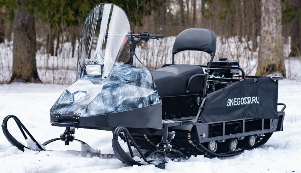 Миниснегоход Бурлак Егерь Экспедитор 15 л.с. , реверс, тормоз, капот белый в Орехово-Зуево