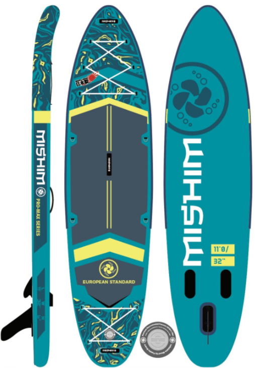 SUP (САП) Доска MISHIMO PRO-MAX Light Teal 11’ (335см) в Орехово-Зуево