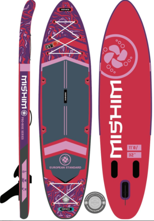 SUP (САП) Доска MISHIMO PRO-MAX Viva Magenta 10.8’ (330см) в Орехово-Зуево