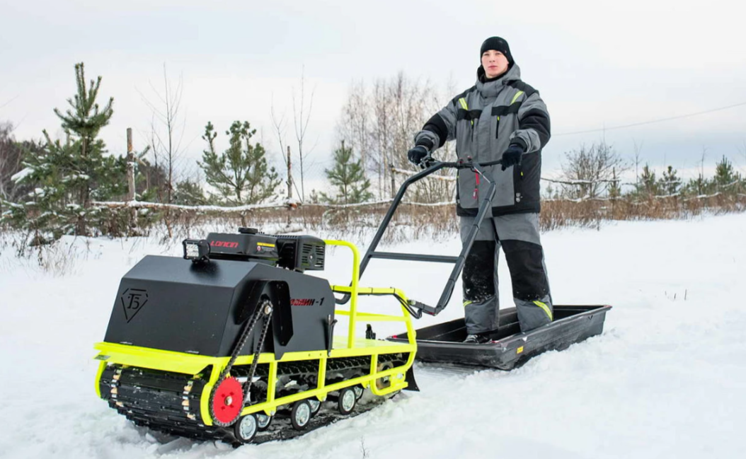 Мотобуксировщик Бурлак ХОЗЯИН-1 (капот ткань) в Орехово-Зуево