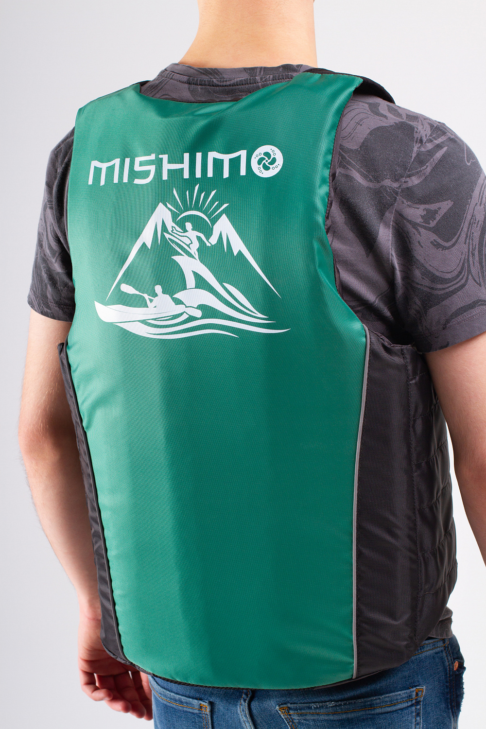 Жилет спасательный MISHIMO PRO Премиум качества Черно-зеленый в Орехово-Зуево