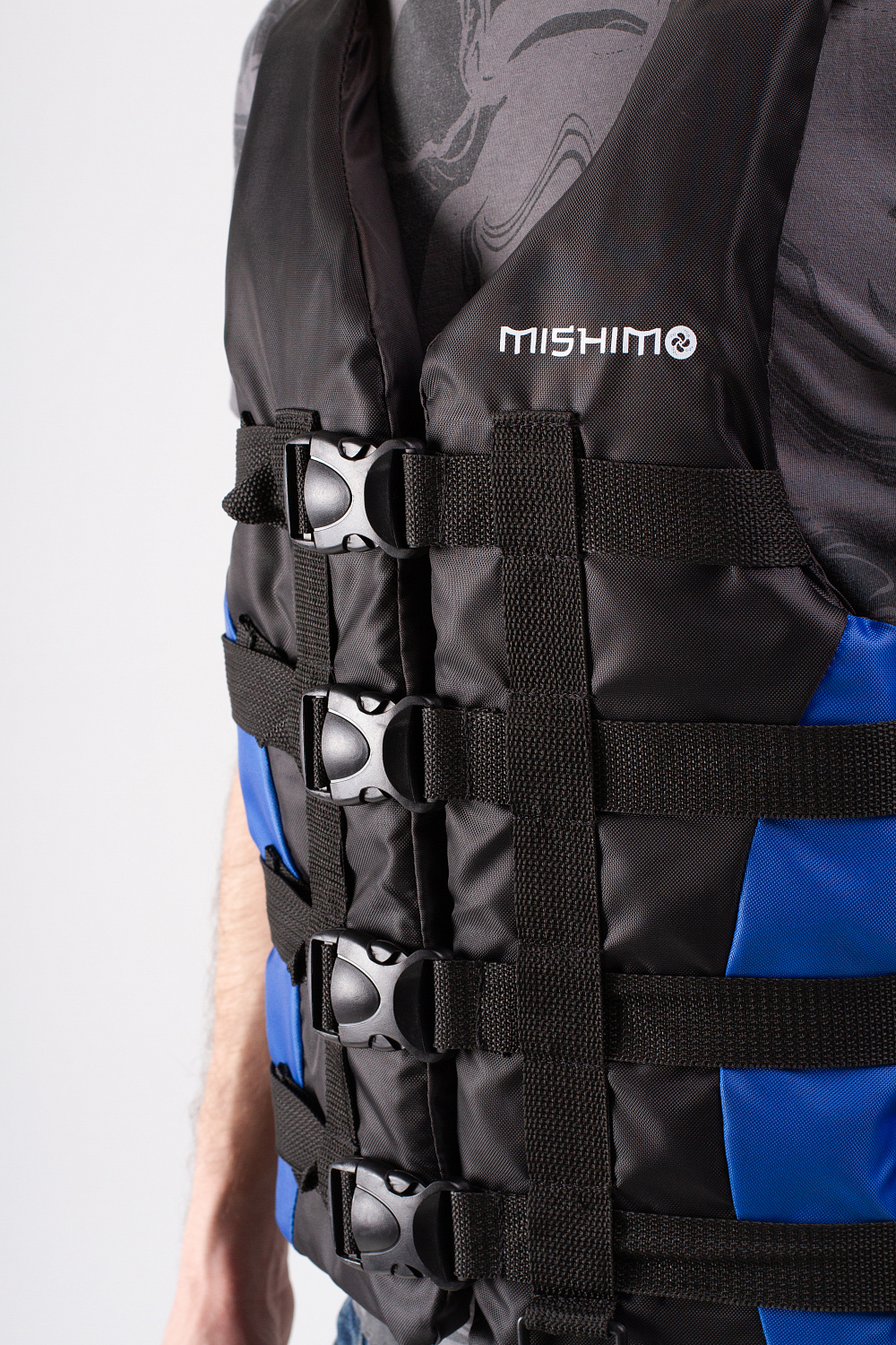 Жилет спасательный MISHIMO PRO Премиум качества Черно-синий в Орехово-Зуево