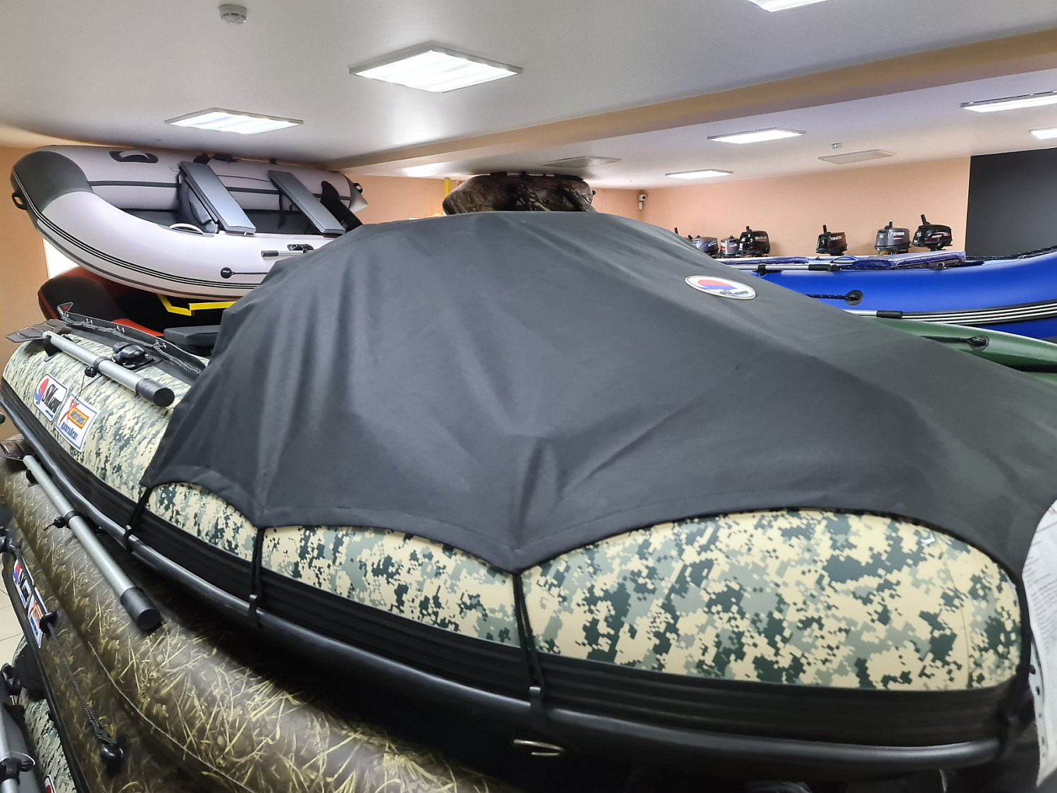 КОМПЛЕКТ НОСОВОГО ТЕНТА К ЛОДКЕ SMARINE AIR MAX 380 ЧЕРНЫЙ в Орехово-Зуево