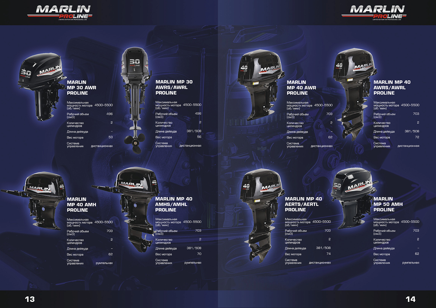 Лодочный мотор MARLIN PROLINE MP 40 AWRS в Орехово-Зуево